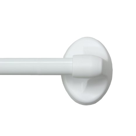 Kenney Magnetic Window Curtain Rod 16 to 28-Inch White