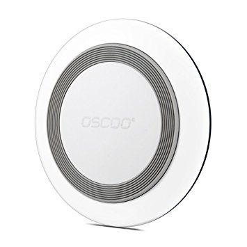 QI Wireless Charging for iPhone 8/8 Plus, iPhone X, Samsung Note 8/S8/S8 Plus, Nokia 8, Note 5, S6 Edge /S6/S6 Edge/S7 Edge,and All Qi-Enabled Devices by OSCOO ( White)