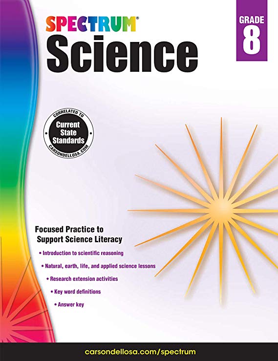 Carson-Dellosa Spectrum Science Workbook, Grade 8
