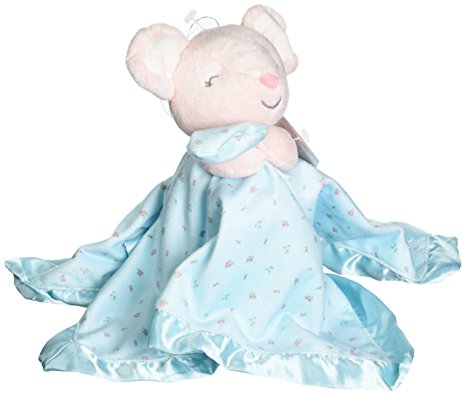 Carter's Plush Security Blanket Mouse, Pink /Turq