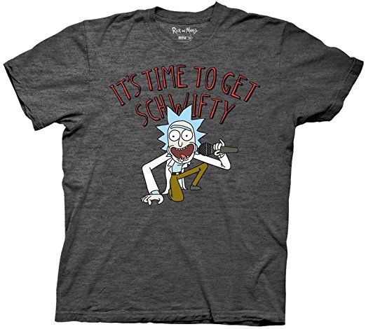 Ripple Junction Rick and Morty It's Time to Get Schwifty Adult T-Shirt