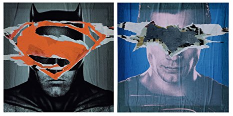 Superhero Wall Art I Batman I Superman I Justice League I Canvas Wall Décor Art - Batman vs. Superman (Set of 2)