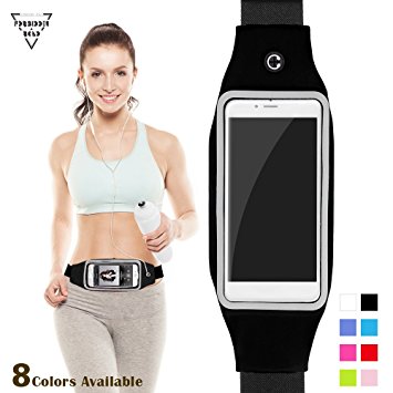 Forbidden Road Touchscreen Running Belt (8 Colors) Waterproof Fanny Pack Running Gear Running Waist Pack with Touchscreen For Iphone 7 / 7 Plus / 6 / 6 Plus and Samsung Phone Smartphone Accessory