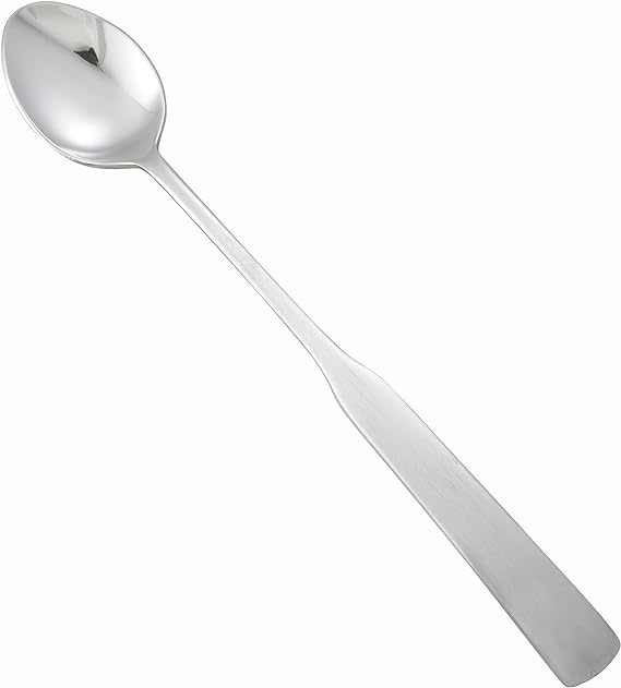 Winco 12-Piece Winston Iced Teaspoon Set, 18-0 Stainless Steel,Silver