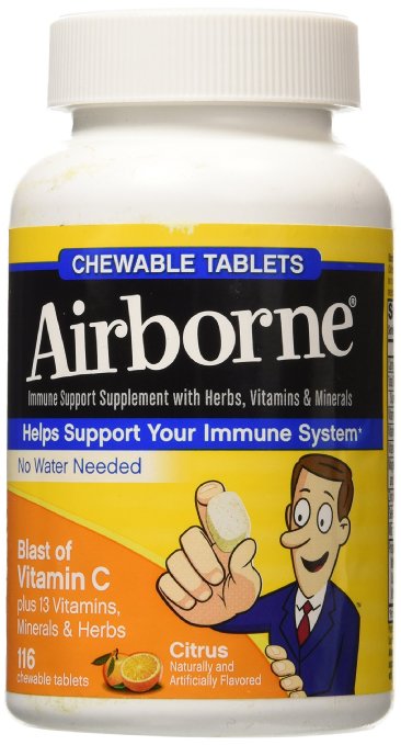 Airborne Blast of Vitamin C Citrus -- 116 Chewable Tablets