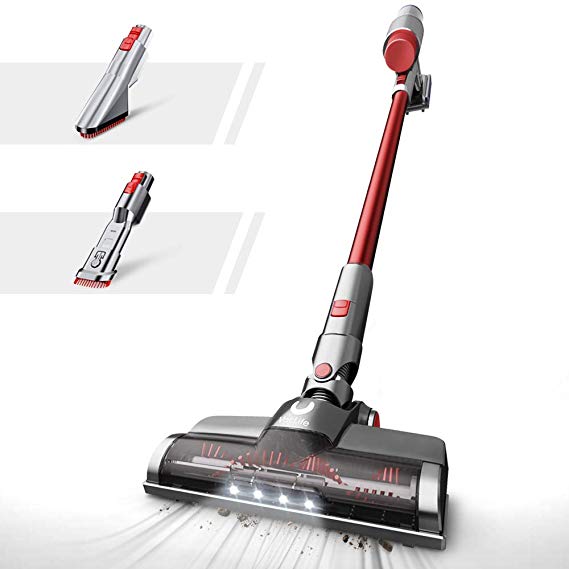 VacLife Cordless Vacuum, Stick Vacuum with Replaceable Battery, Lightweight 2 in 1 Vacuum Cleaner Cordless