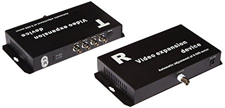 ELP 1 pair 4 Channel Video signal coaxial Multiplexer with transmitter and receiver to connect 4 cameras by 1 cable for CCTV security system