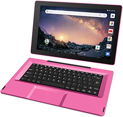 RCA 11.5" Galileo Pro (2-in-1) Laptop Tablet with Detachable Keyboard - 32GB | Android 8.1 (Go Edition) - (RCT6513W87DK5E) (Pink)