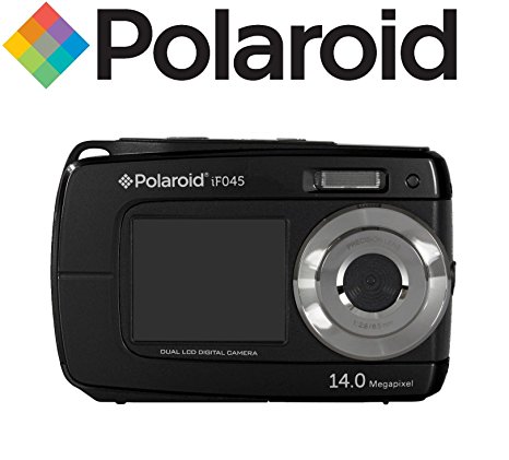 Polaroid 14MP Dual Screen Waterproof Digital Camera with 2.7-Inch LCD, Color and Styles May Vary