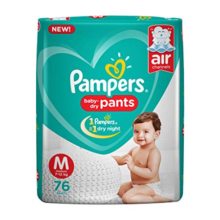 Pampers New Diapers Pants, Medium (76 Count)