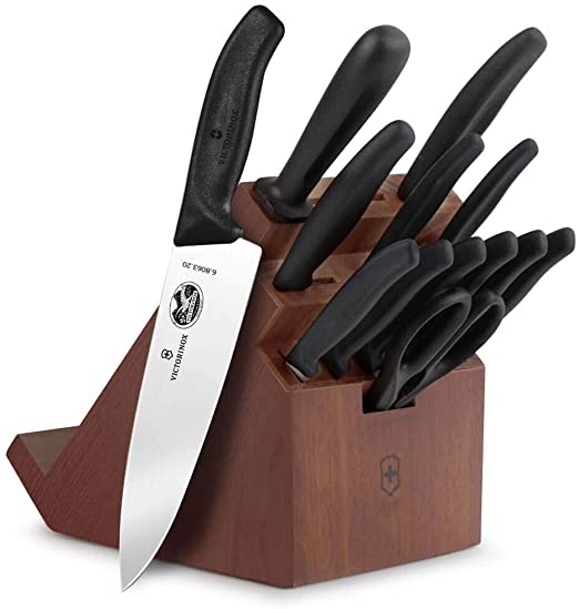 Victorinox 4150513US1 Fibrox Pro 13-Piece Swivel Knife Block Set