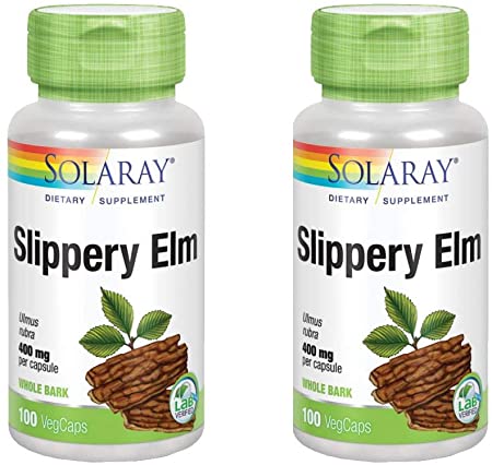 Slippery Elm Bark 400mg Solaray 100 Caps