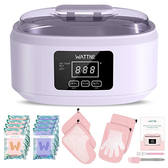 Paraffin Wax Machine for Hand and Feet -Paraffin Wax Warmer Moisturizing Kit Auto-time and Keep Warm Paraffin Hand Wax Machine for Arthritis (purple)