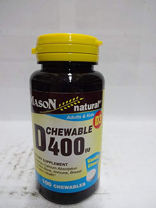Vitamin D Tablets 400 Iu Chewable Mason - 100