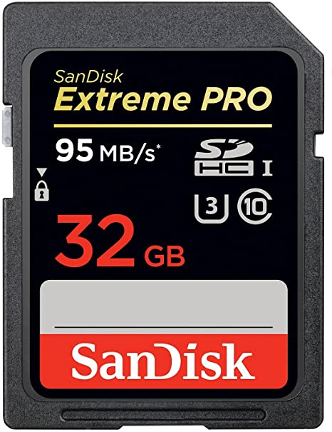 SanDisk Extreme PRO 32GB up to 95MB/s UHS-I/U3 SDHC Flash Memory Card - SDSDXPA-032G-X46