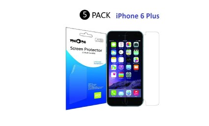 meOne iPhone 6S Plus, iPhone 6 Plus Screen Protector - Anti-Glare, Anti-Fingerprint, Anti-Scratch (Matte) [5-Pack]