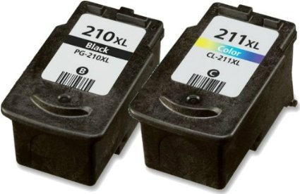 HouseOfToners 2PK PG-210 XL CL-211 XL Ink Remanufactured In USA For Canon MP240 MP250 120ML (Alternative Replacement)