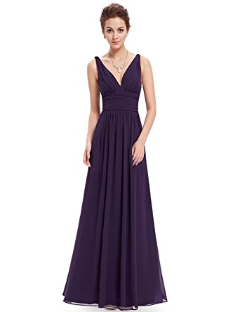 Ever Pretty Sleeveless V-Neck Semi-Formal Maxi Dress 09016