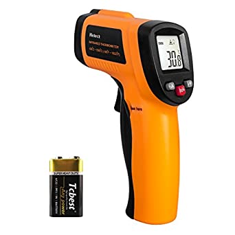 Infrared Thermometer, Helect Non-contact Digital Laser Infrared Thermometer Temperature Gun -58°F to 1022°F (-50°C to 550°C) with LCD Display