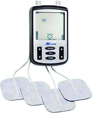 Professional & affordable FDA cleared, FSA eligible TENS Unit for drug free pain relief with 8 Electrotherapy modes - Treats tired, sore and aching muscles in your shoulders, back, legs, knees & more