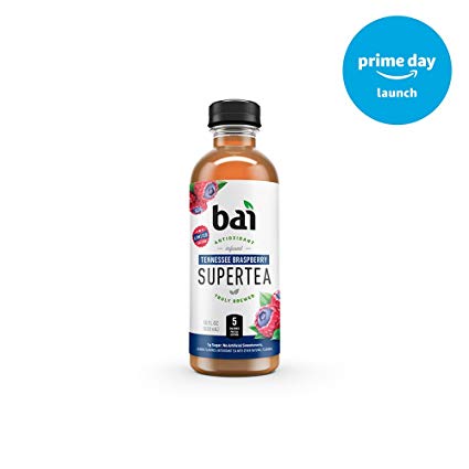 Bai Supertea Tennessee Braspberry Tea, Antioxidant Infused, Crafted with Real Tea (Black Tea, White Tea), 18 Fluid Ounce Bottles, 12 count
