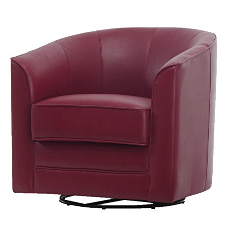 Emerald Home U5029C-04-02 Milo Swivel Chair, Red