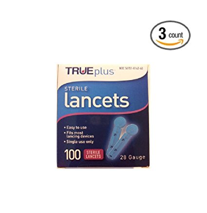 TRUEplus Sterile Lancets 28 gauge (Pack of 3)