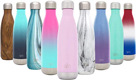 Simple Modern Wave Water Bottle - Vacuum Insulated Double-Walled 18/8 Stainless Steel Hydro Camelbak Swell Flask - 4 Sizes in 26 Colours