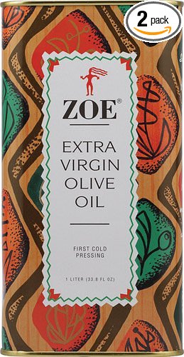 Zoe Extra Virgin Olive Oil 1 Liter Tins Pack of 2