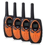 22-Channel FRSGMRS Two-Way Radios Handheld 3000M Range Walkie Talkies for Outdoor Adventures 4 Packs -Orange