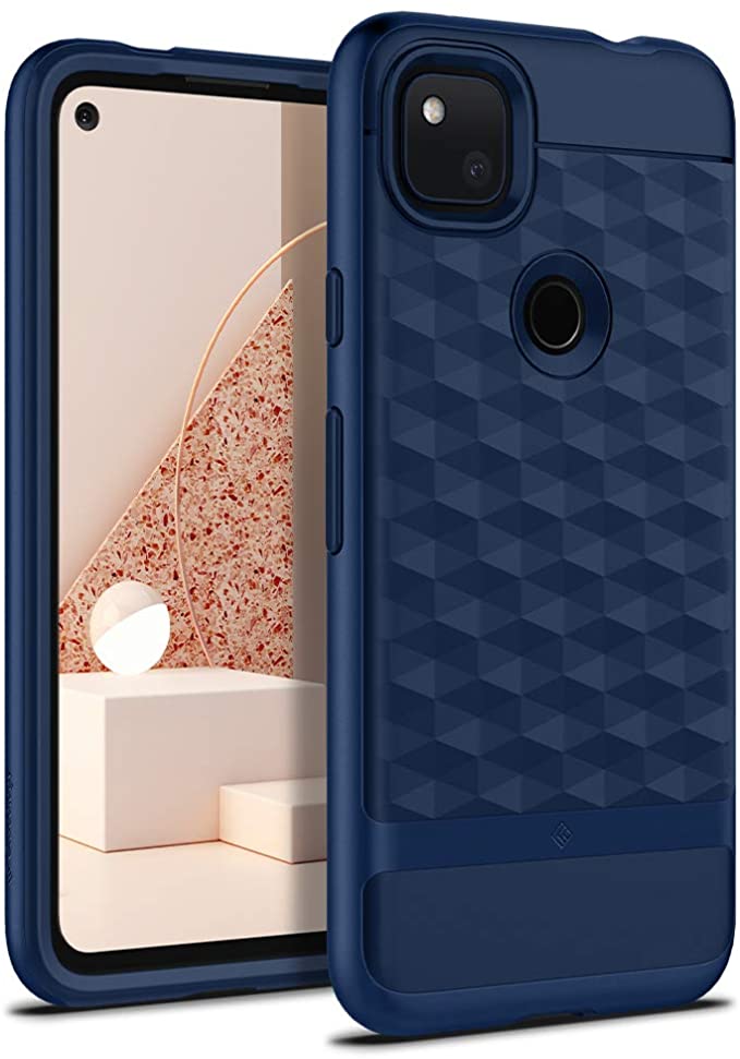 Caseology Parallax Case Compatible with Google Pixel 4a - Classic Blue