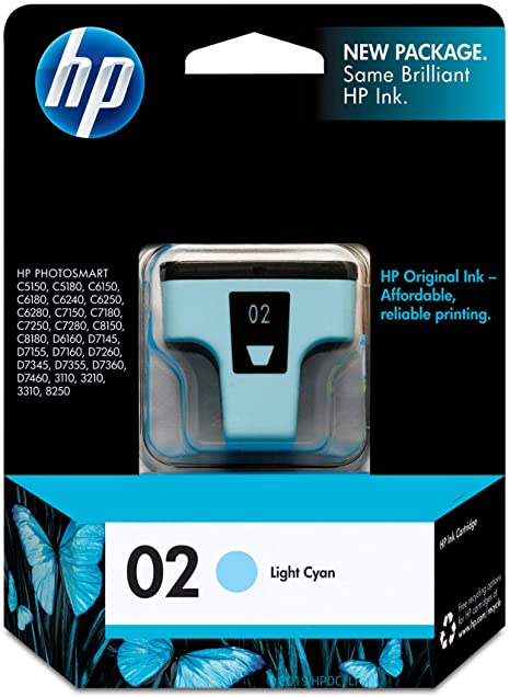 HP 02 | Ink Cartridge | Lite Cyan | C8774WN