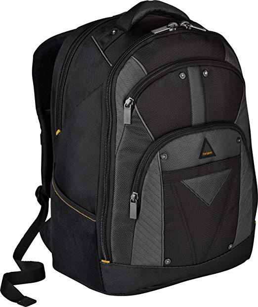 Targus Conquer Backpack Designed to Fit up to 16-Inch Laptops TSB214US (Black/Gray)