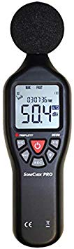Triplett SoniChek PRO Professional Digital Sound Level Meter Designed to EC651 (Type 2) and ANSI S1.4 (Type 2) Standards - A/C Weighted Measurement Reads 30 to 130dB (3550)
