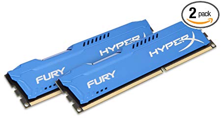 Kingston HyperX FURY 16GB Kit (2x8GB) 1333MHz DDR3 CL9 DIMM - Blue (HX313C9FK2/16)