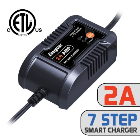 $17.97 Deal Ends 9-02-16 Energizer ENC2A 2 Amp Battery Charger   Maintainer 6/12V - Features a 7 Step Smart Charging technology that will improve your battery's life cycle.