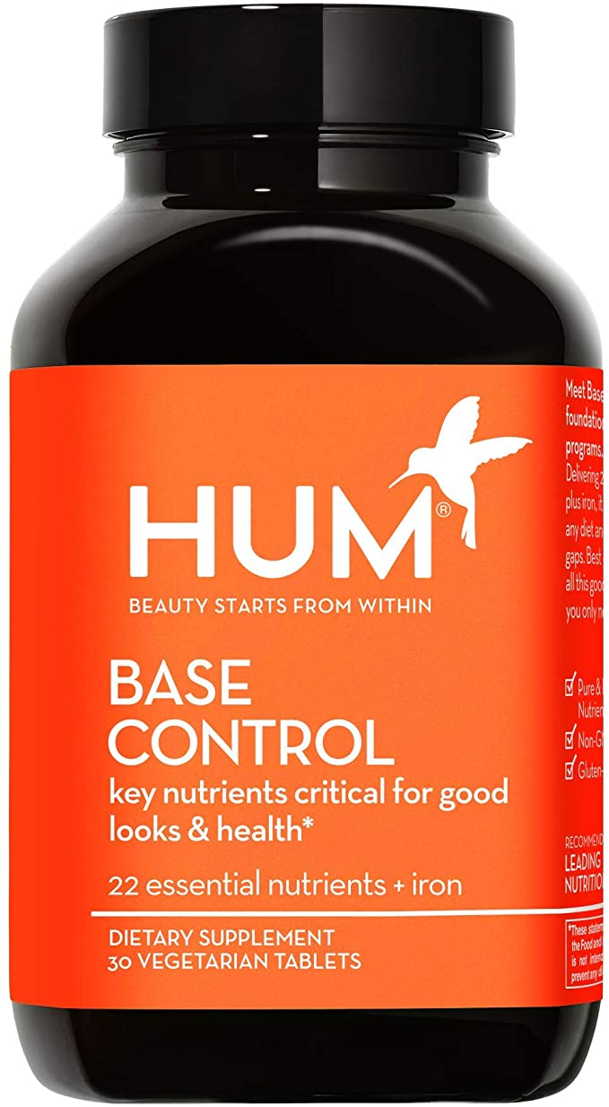 HUM Base Control - Daily Multivitamin & Mineral with B Complex, 22 Micro-Nutrients & Iron - Non-GMO, Soy-Free & Gluten-Free (30 Tablets)