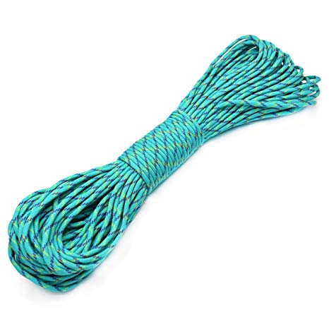 KEEJEA 100ft Type III 7 Strand Core Paracord 550 Parachute