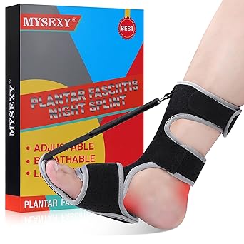 MYSEXY Plantar Fasciitis Night Splint - Upgraded Plantar Fasciitis Relief Braces For Women And Men Day Night - Ankle Brace Arch Support Achilles Tendonitis Relief Foot Drop Heel Pain Relief Comfortable & Adjustable