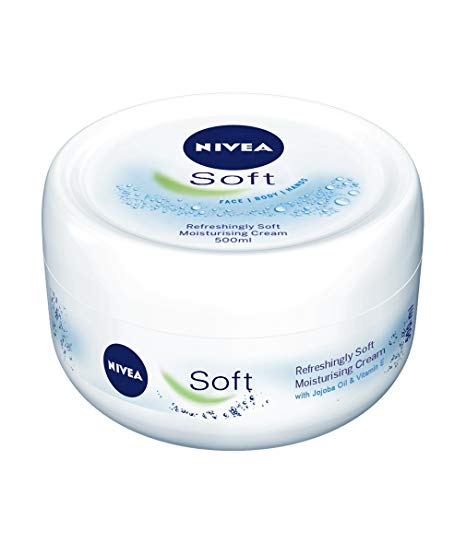 NIVEA Soft Moisturising Cream for Face, Hands and Body, 500 ml