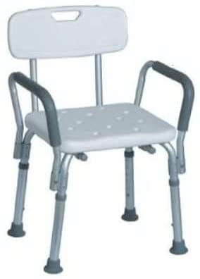 MedMobile® Bath Bench with Back Support and Removable Padded Arms