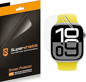 Supershieldz (3 Pack) Designed for Apple Watch Series 10 (46mm) Screen Protector, High Definition Clear Shield (TPU)