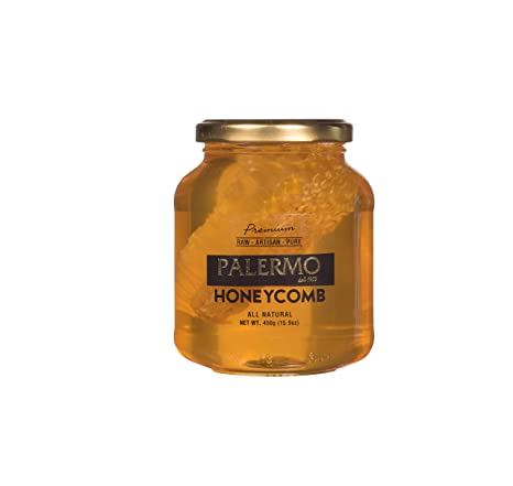 Premium, All Natural, Raw, Artisan, Pure HoneyComb 15.9 Glass Jar