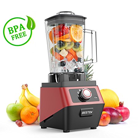 2200W Commercial Blender, BESTEK Powerful Multi-Function Blender, 2L BPA-Free Jug, Pre Programmed for: Smoothies, Ice Crusher and Dessert