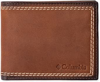 Columbia Men's Everyday Bifold Wallet-Multiple Card Slots, Id Window