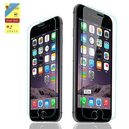 Cell Phone Screen Protector [2 PACK] Tempered Clear Glass Film 0.28mm Premium Anti-scratch Anti-fingerprint Shockproof for iPhone i8p 8 Plus