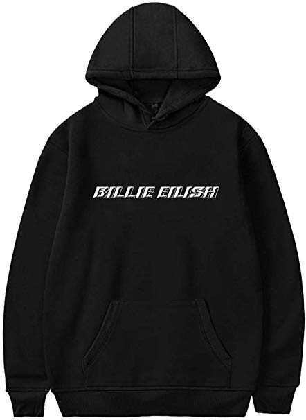 FLYCHEN Women's Fashion Pullover with Pocket Billie Eilish Hoodies for Fan Support