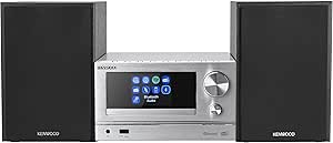 Kenwood M-7000S-S Mini System - Smart Micro-Hi-Fi System with Internet Radio, DAB , CD/USB and Audio Streaming, in Silver Colour