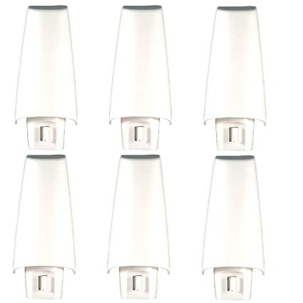 GE White Shade Incandescent Night Light 52194, 6 Count