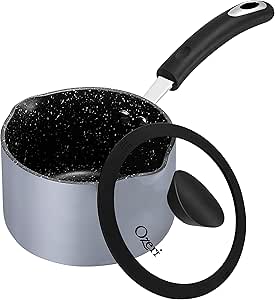 The All-In-One Stone Saucepan and Cooking Pot by Ozeri - 100% APEO, GenX, PFBS, PFOS, PFOA, NMP and NEP-Free German-Made Coating